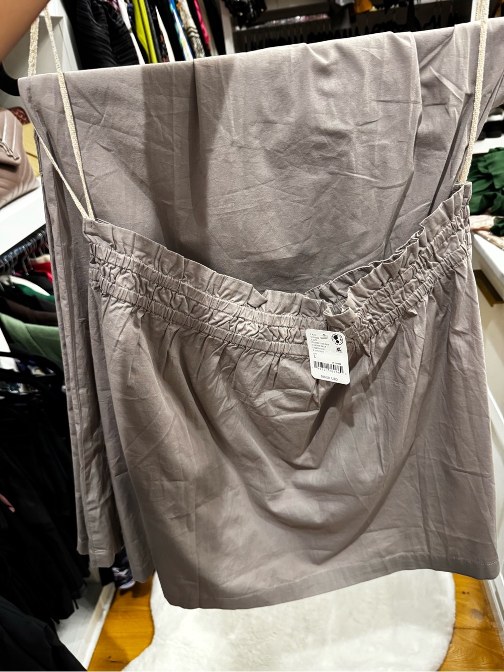 Free People Corfu Tube Top/Pant set in grey - Picture 4 of 5